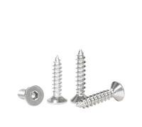 5~50pcs Nickel Plated 8.8Grade Hex Socket Flat Head Self Tapping Screw M2 M4 M5 M6(10mm,M2.3 50pcs)