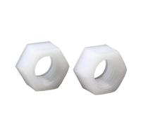5-50pcs Nylon Plastic Insulated Nut White Black M2 .5 M3 M4 M5 M6 M8 M10 M12 M14 M16 M18 M20 Hexagon Nuts(White,M8 x 10pcs)