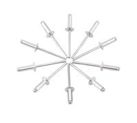 5/50ps GB12618 M2 M2.4 M3 M3.2 M4 M5 M6 M6.4 Aluminium Dome Round Pop Open Hollow Core Pulling Blind Dropper Self-plugging Rivet(20Pcs M5,7mm)