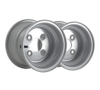 5.50x8 Steel Wheel Rims 4 stud 4" PCD 66.7mm Centre Hole 357kgs Load (Set of 2)