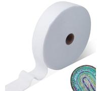 5.5cm x 33m Fusible Covering Wadding Volume Fleece, Soft Lightweight Perforated Fleece Wadding, Perforated Washable Patchwork Fleece for Jelly Roll Rugs Sewing