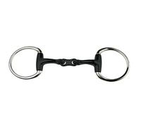 (5.5in, Black) JP Korsteel Sweet Iron French Link Eggbutt Snaffle Bit