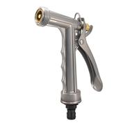 5.5inch Solid Metal Adjustable Hose Nozzle Threaded Front | Hose Spray Nozzle for Garden Watering Car Wash Cleaning Showering Pet