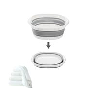 5.5L Collapsible Portable Washing Up Basin - | Multipurpose Foldable Washing Basin | Space Saving Folding Washtub | for Travel Camping Hiking Saving Storage Container Outdoor|(M)