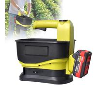5.5L Cordless Handheld Grass Seed Spreader Winter Rock Salt and Grit Spreader Gritter with 140 ° Coverage Range, 6 Gears Adjustable for Garden Path