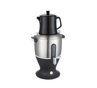 5.5L Electric Tea Samovar - 1500W Turkish Tea Maker, Stainless Steel Double Pot with Infuser & Keep Warm for Black Tea, Coffee