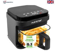 5.5L Oil-Free Air Fryer with Clear Cooking Window & Precise Temperature Control