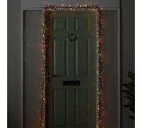 5.5m 426 Cluster LED Autumn Twist Door Garland on Green Cable with Multi-Coloured LEDs