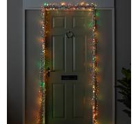 5.5m 426 Cluster LED Autumn Twist Door Garland with Multi-Coloured LEDs on Green Cable