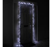 5.5m 440 LED Door Christmas String Lights with Timer in White