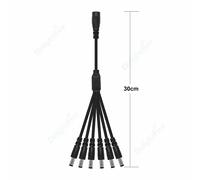5.5mm 2.1mm 1 to 2/3/4/5/6/8 Way DC Power Splitter Cable for LED CCTV UK