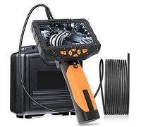 5.5MM Borescope Camera With 5inch LCD Screen,Detachable Semi-Rigid Cable,IP67 Waterproof With 6 LEDs,IP67 Waterproof,2600mAh,Flashlight,Sturdy Case,Zoom