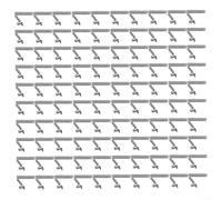 5.5mm Diameter Spring Clips 100pcs Silver Finish