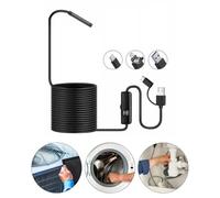 5.5mm Industrial Endoscope Camera with Adjustable 6 LED Lights, Waterproof Borescope Pipe Snake for Plumbing and Sewer Line Inspection, Compatible with (A-3.5M)