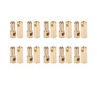 5.5mm Male Female Banana Connectors Gold Plated Copper Plugs High Precision CNC Process Durable Stable Performance for RC Battery ESC Motor DIY 10 Pair