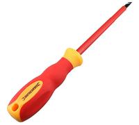5.5mm x 125mm VDE Insulated Soft Grip Electrical Electricians Screwdriver Flat