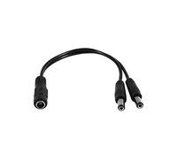 5.5x2.1mm 1 to 2 M/F DC Splitter Cable for Security CCTV Camera
