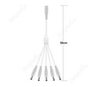 5.5x2.1mm DC Power Splitter Cable 1-to-2/3/4/5/6/8 Way LED CCTV