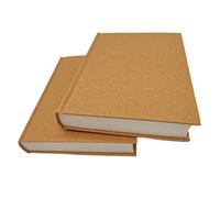 5.5x8.25 Sketch Book, Pack of 2, 240 Sheets (100gsm), Hardcover Bound Sketch Notebook, 120 Sheets Each, Acid-Free Blank Drawing Paper, Ideal for Kids and Adults, Kraft Cover