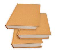 5.5x8.25 Sketch Book, Pack of 3, 360 Sheets (68lb/100gsm), Hardcover Bound Sketch Notebook, 120 Sheets Each, Acid Free Blank Drawing Paper, Ideal for Kids & Adults, Kraft Cover