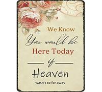 5.5x8 IN in loving memory of loved one wedding memorial metal tin sign gifts for ceremony and reception family unity wedding home decoration for loss we know you would be here today wall decor