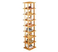 5/6/7/8/9 Tier Vertical Shoe Rack Natural Bamboo Storage Shelf Space-Saving Multi-Layer Shoe nizer for Entryway Hallway & Living Room Stylish & Design