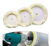 5 6 7Inch Wool Polishing Pads Buffing Plastic 7Inch Wool Suitable for Home These Pads Deliver a Shiny Finish Across Various Surfaces