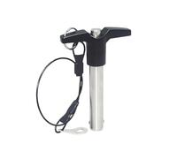 5/6/8/9.5/10/12/16/20mm Diameter T-Handle Push Button Stainless Steel Quick Release Ball Lock Pin with Lanyard, 16x65mm