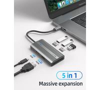 5/6/9/10 in1 Multiport USB-C Hub Adapter HDMI 4K USB3.0 and Micro SD for MacBook