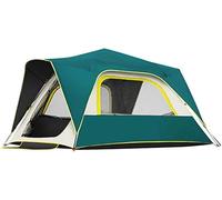 5-6 Person Lightweight Backpacking pad Windproof Awning Double Layer with Automatic Pop-Up Tent for Outdoor Camping Family Beach Hunting Hiking Travel Learned