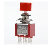 5 6-pin C-NO-NC 6mm mini momentary automatic return push button switch 2A 250VAC/5A 120VAC toggle switch DS-622