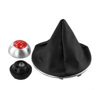 5+6+R Speed Gear Shift Knob and Defense Set with ABS Plastic & Leather Cover, Direct Replacement for and 500C (2012-2018),(A)