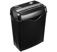 Amazon Basics Cross Cut Paper Shredder, 5-6 Sheets, for A4 documents and Credit Cards, 14.3L Waste Basket, with Reverse Function, Black