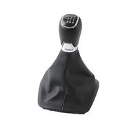 5/6 Speed Car Shift Gear Knob Lever Gaitor Boot Cover Black Gearbox Handle Replacement for Skoda for Octavia A7 MK3 2014-2017 (Color : 5 Speed)(6 Speed)