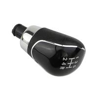 5/6 Speed MT Gear Head Shift Knob for Ford for Focus 2 MK2 for Fiesta MK7 for Kuga Leather Gaiter Boot Replacement Parts(Black,5 Speed)