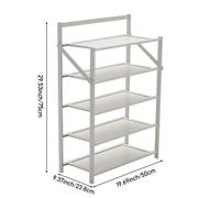 5/6-Tier Foldable Bamboo Shoe Rack