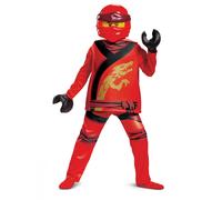 (5 - 6 years (109 - 126 cm))) Deluxe Kai Ninjago Legacy costume - LEGO for children