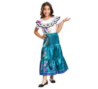 Disney Official Deluxe Mirabel Encanto Costume for Girls - Made with Super Soft Material - Mirabel Costume Kids, Christmas Halloween Princess Fancy Encanto Dress Up Outfit Cosplay Size S