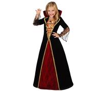Atosa Vampirea Children´s Girl Long Dress Costume Red 5-6 Years Kids