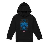 (5-6 Years, Athletic Heather) Black Panther Childrens/Kids Stripes Pull Over Hoodie