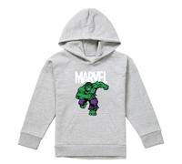 (5-6 Years, Athletic Heather) Marvel Childrens/Kids Hulk Pixel Pull Over Hoodie