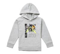 (5-6 Years, Athletic Heather) Star Wars Childrens/Kids Fighter Pilot Anakin Skywalker Manga Pullover Hoodie