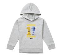 (5-6 Years, Athletic Heather) Star Wars Childrens/Kids Greatest Kid C3Po R2D2 Pullover Hoodie