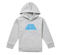 (5-6 Years, Athletic Heather) Star Wars Childrens/Kids Lightsaber Heather Logo Hoodie