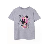 Barbie Girl's Kids Short Sleeved T-Shirt (Girls Grey Marl) | Size: 5-6 Years Barbie Grey 5-6 Years