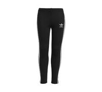 (5-6 Years, Black) Adidas Girls Adicolor Cotton 3 Stripes Tight Leggings