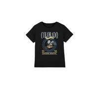 (5-6 Years, Black) Disney Childrens/Kids Colorado Ski Mickey Mouse T-Shirt