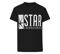 (5-6 Years, Black) Flash Boys TV STAR Laboratories T-Shirt