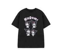 (5-6 Years, Black) Hello Kitty Girls Kuromi Heart Short-Sleeved T-Shirt