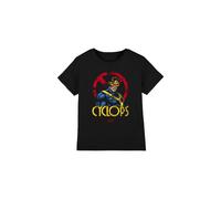 (5-6 Years, Black) Marvel Childrens/Kids X-Men Cyclops Logo T-Shirt